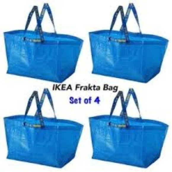 IKEA FRAKTA Reusable Bags, Large (SET of 4), NWT - Picture 1 of 7